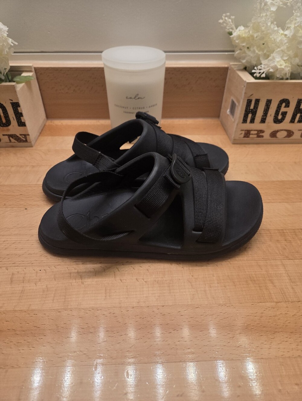 Chaco Chillos Black Sport Sandals Womens Size 8